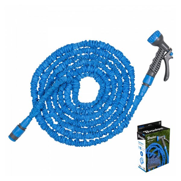 TRICK HOSE flexibilis, rugalmas, táguló, csavarodásmentes locsolótömlő szett 5m-15 m + 7f 4bar