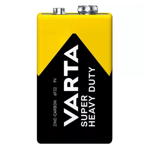 Varta Super Heavy Duty 9V elem, féltartós (6F22)