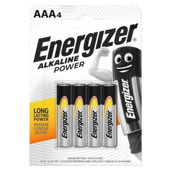 Energizer Alkaline power AAA mikro alkáli elem (LR03) (4db/csom)