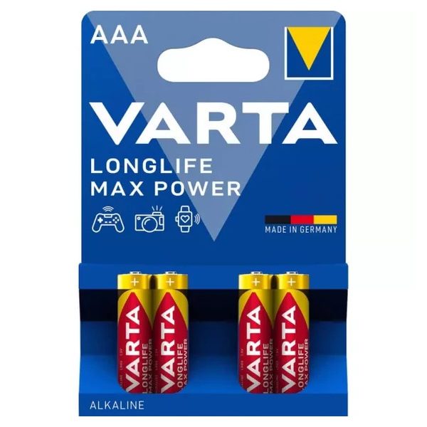 Varta Longlife max power AAA mikro elem LR03 (4db/csom)