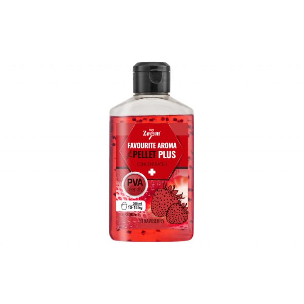 CarpZoom Favourite folyékony aroma pellettel, eper, 200 ml