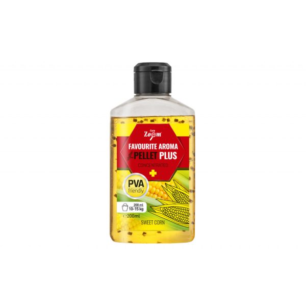 CarpZoom Favourite folyékony aroma pellettel, édes kukorica, 200 ml