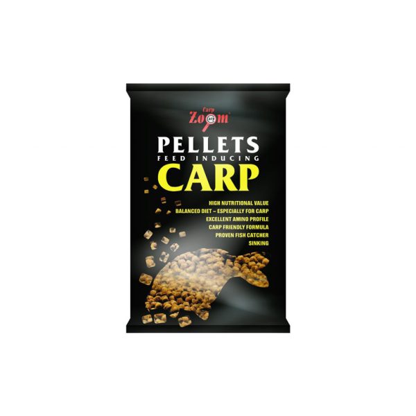 CarpZoom Pontyozó etetőpellet, 6 mm, natúr, 800 g