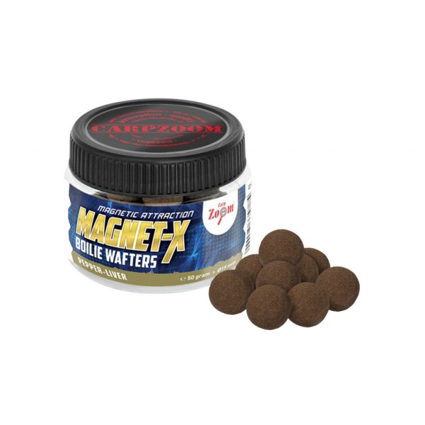 CarpZoom Magnet-X Boilie Wafters prémium horogcsali, bors, máj, 50 g