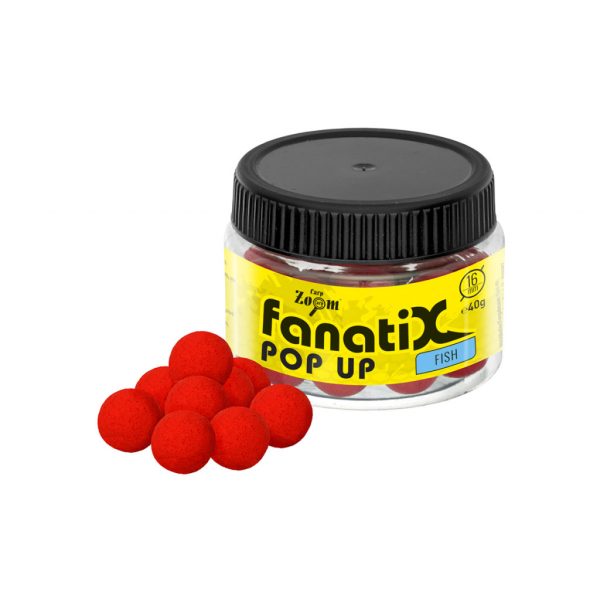 CarpZoom Fanati-X Pop Up horogcsali, 16 mm, eper, 40 g