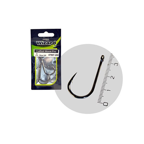 WIZARD CATFISH WORM PRO 3/0 3DB/CSOMAG