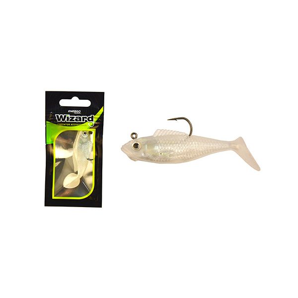 WIZARD SWIMBAIT - BIG PERCH - 2 INCH WHITE