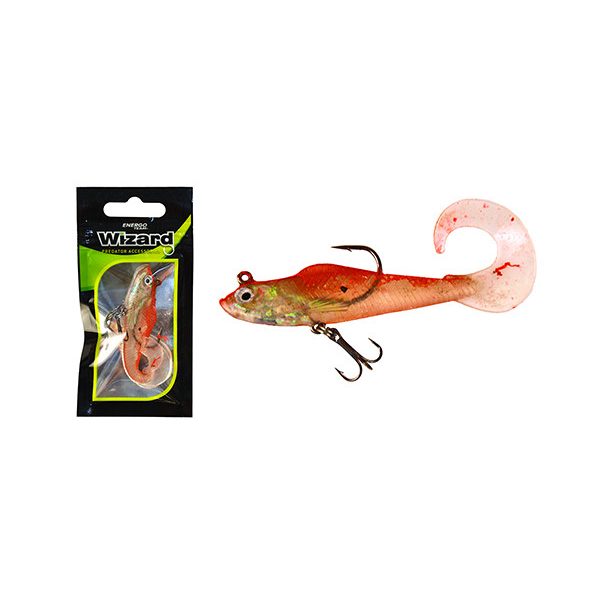 WIZARD SWIMBAIT TWISTER SHAD 3 INCH REDHOLO