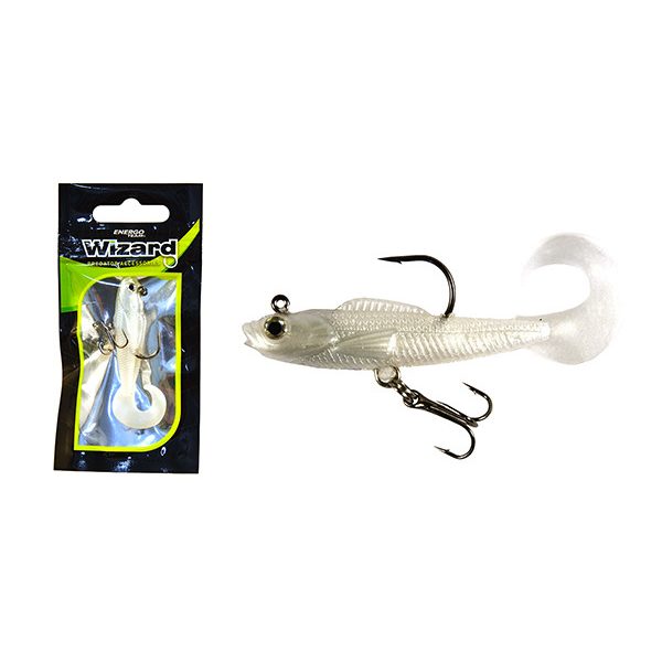 WIZARD SWIMBAIT TWISTER SHAD 2 INCH WHITE