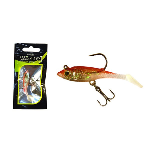 WIZARD SWIMBAIT MINNOW  2 INCH HOLLOWRED