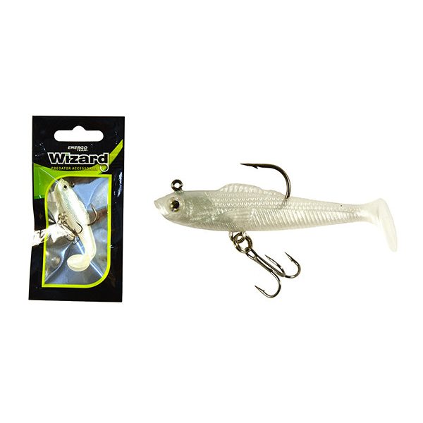 WIZARD SWIMBAIT PADDLE SHAD 2 INCH WHITE