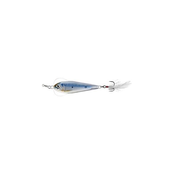 LIVETARGET FLUTTER SHAD JIGGING SPOON SILVER/BLUE50 MM 11 G