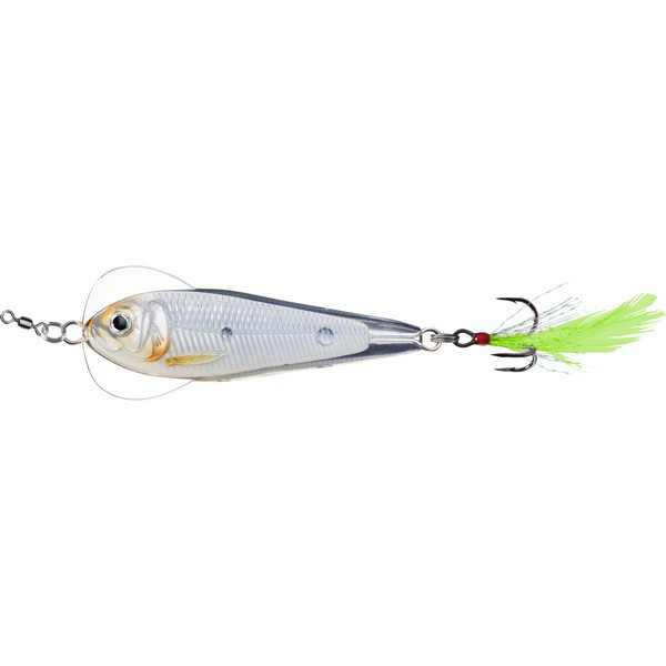 LIVETARGET FLUTTER SHAD JIGGING SPOON SILVER/BLACK 50 MM 11 G