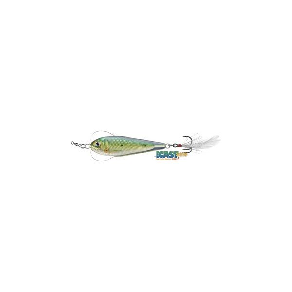 LIVETARGET FLUTTER SHAD JIGGING SPOON GOLD/GREEN50 MM 11 G