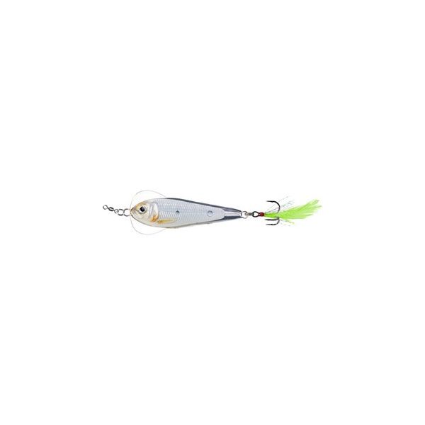 LIVETARGET FLUTTER SHAD JIGGING SPOON GLOW/PEARL 50 MM 11 G