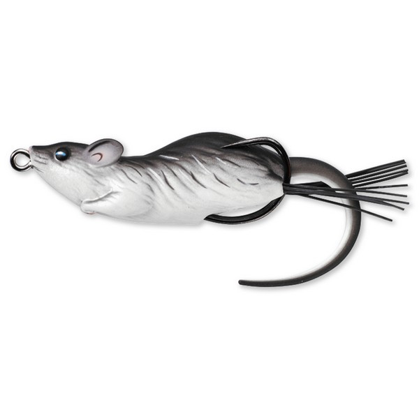 LIVETARGET MOUSE WALKING BAIT BLACK/WHITE 60 MM 11 G