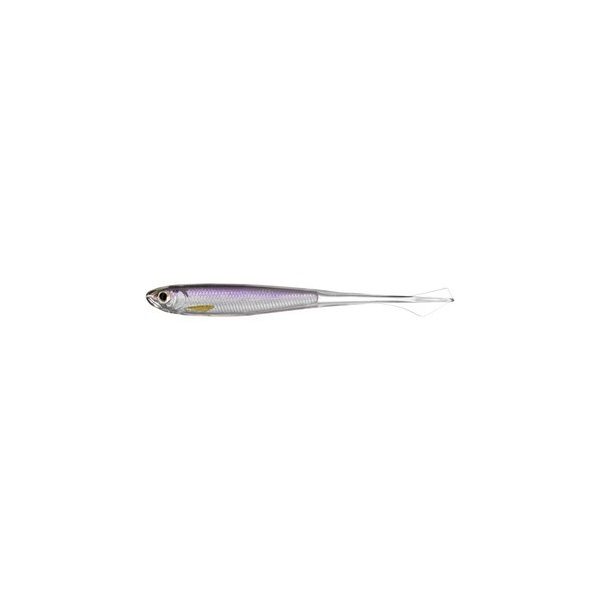 LIVETARGET GHOST TAIL MINNOW DROPSHOT BAIT SILVER/PURPLE 95 MM