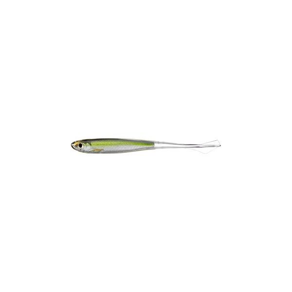 LIVETARGET GHOST TAIL MINNOW DROPSHOT BAIT SILVER/GREEN 95 MM