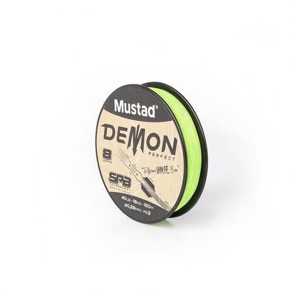 MUSTAD DEMON PERFECT BRAID 25LB/0.20 MM,165YD/150M C