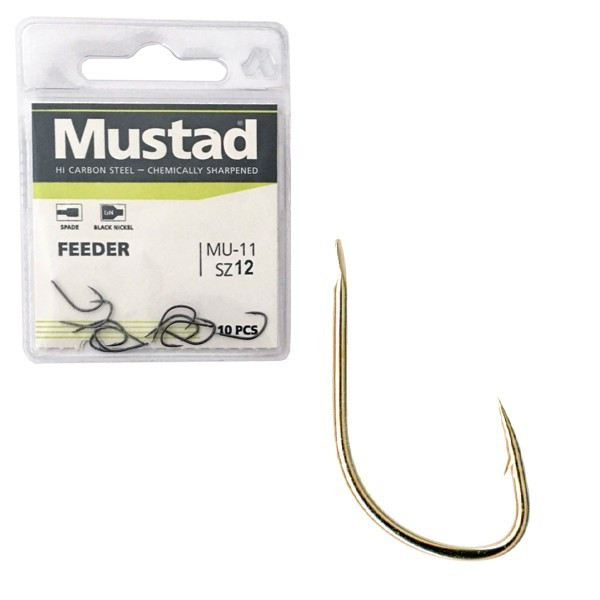 MUSTAD ULTRA NP FEEDER SPADE BARBED 8 10DB/CSOMAG