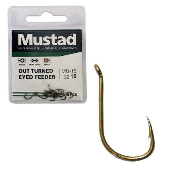 MUSTAD ULTRA NP OUT TURNED EYED FEEDER 16 10DB/CSOMAG