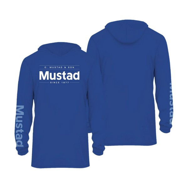 BLUE BRAND LONGSLEEVE UV WITH HOOD - REPREVE+SPANDEX S