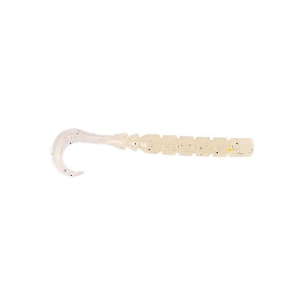 MUSTAD AJI CURLY TAIL 2.5'' WHITE LUMINOUS 12DB/CSOMAG