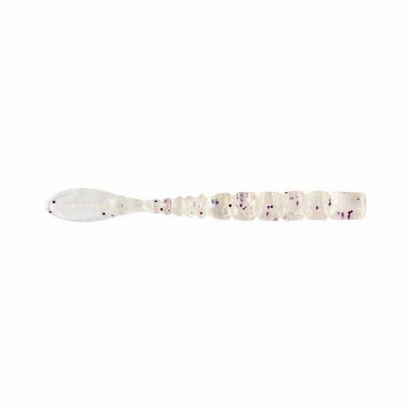 MUSTAD AJI FISH TAIL 2'' CLEAR PURPLE GLITTER 12DB/CSOMAG