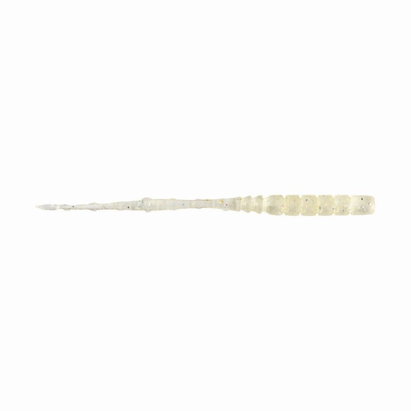 MUSTAD AJI STRAIGHT TAIL 3'' CLEAR RAINBOW GLITTER 12DB/CSOMAG