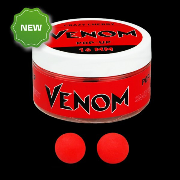 VENOM POP-UP BOILIE 16 MM CRAZY CHERRY