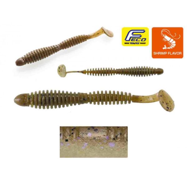 TIEMCO LOCOISM FLEXY SHAD 3" 7.6cm #224 Electric Shiner