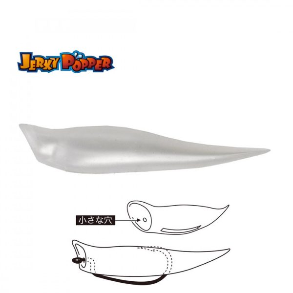 TIEMCO JERKY POPPER ECO 8.3cm 6gr 01 Pearl White