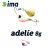 IMA ADELIE 8 18mm 8gr 003 Pink & Pink