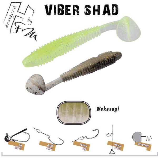 VIBER SHAD 3.8" 9.7cm WAKASAGI