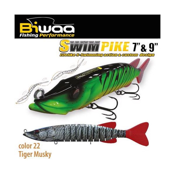 SWIMPIKE SS 7" 18cm 26gr 22 Tiger Musky