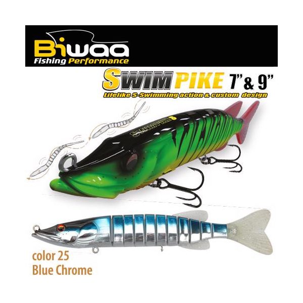 SWIMPIKE SS 7" 18cm 26gr 25 Blue Chrome