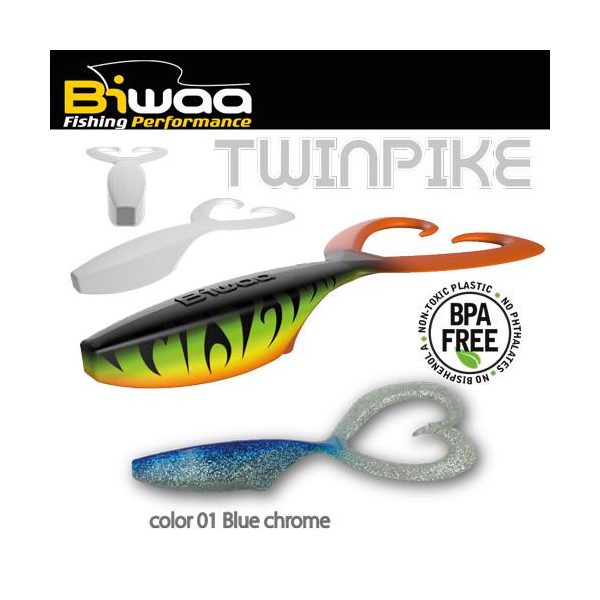 TWINPIKE 6" 15cm 24gr 01 BlueChrome