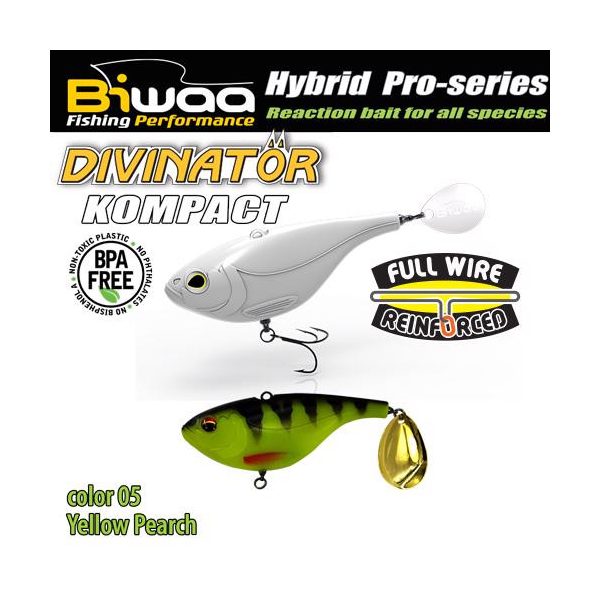 DIVINATOR KOMPACT 90 9cm 55gr 05 Yellow Perch