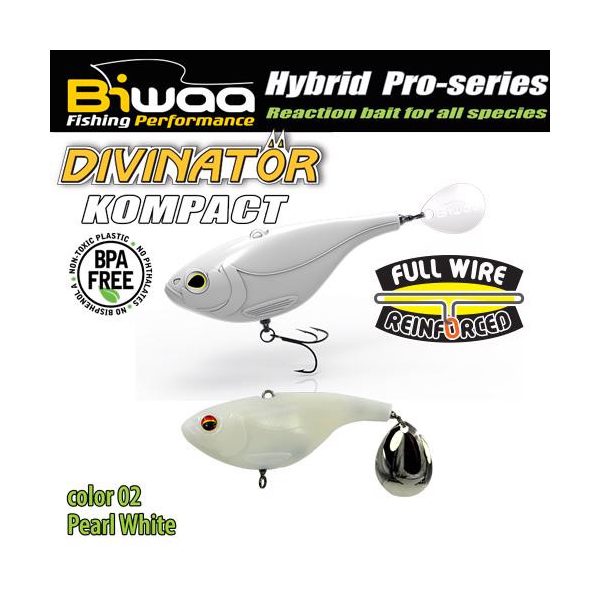 DIVINATOR KOMPACT 50 5cm 20gr 02 Pearl White