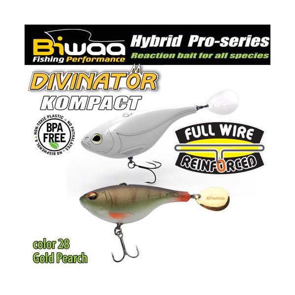 DIVINATOR KOMPACT 50 5cm 20gr 28 Gold Perch