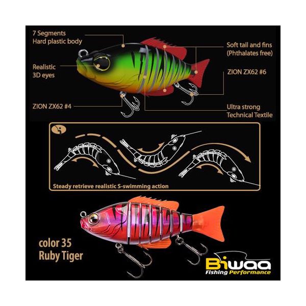 SWIMBAIT SEVEN S6" 15cm 60gr 35 Ruby Tiger