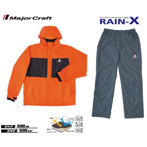 MAJOR CRAFT RAIN-X KÉTRÉSZES ESŐRUHA 3L Orange