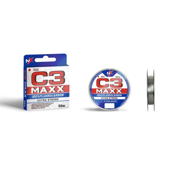 COLMIC C3 MAX FLUOROCARBON 50m 0.128mm