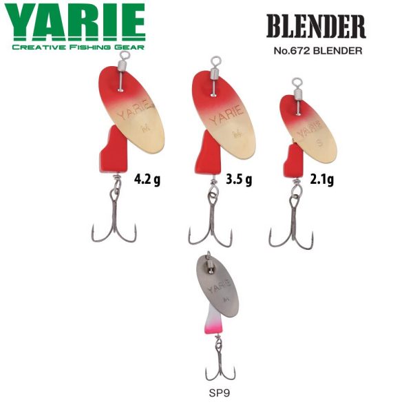 Yarie Jespa KÖRFORGÓ YARIE 672 BLENDER 3.5gr SP9 Silver Pink