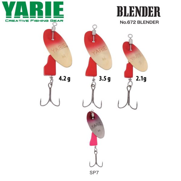 Yarie Jespa KÖRFORGÓ YARIE 672 BLENDER 4.2gr SP7 Pink/Pink