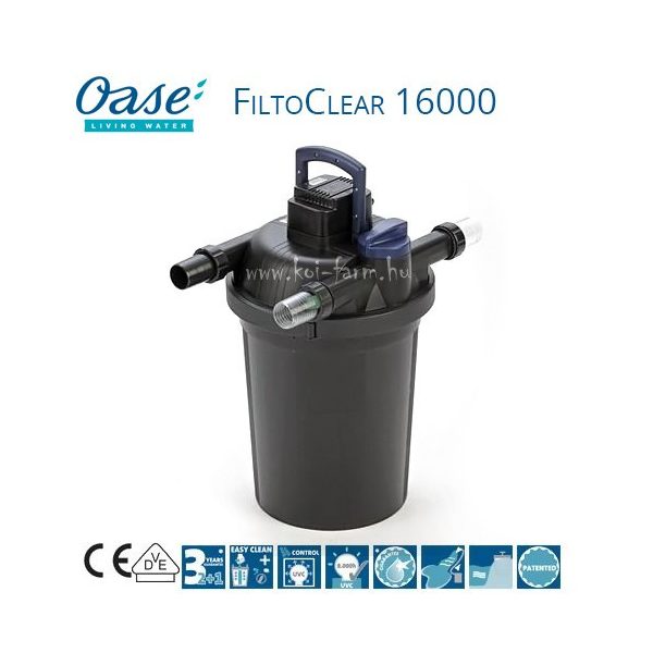 Oase FiltoClear 16000 nyomásszűrő UVC előtisztítóval